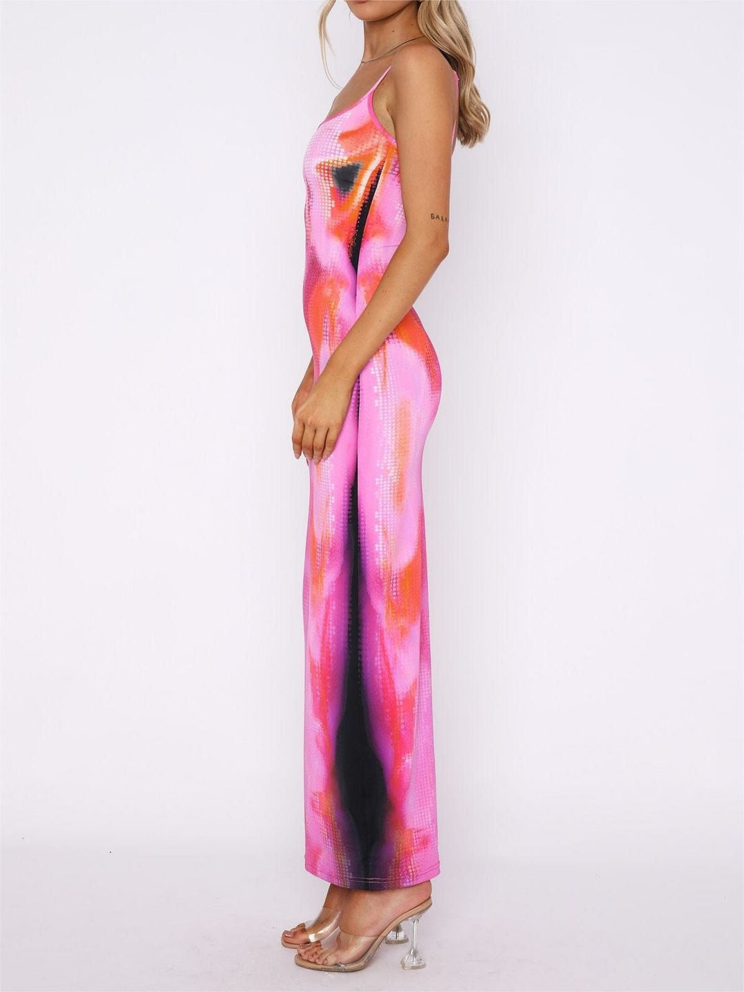 Levoire | Robe Sans Manches Brillante Robe Bodycon Hologramme Robe