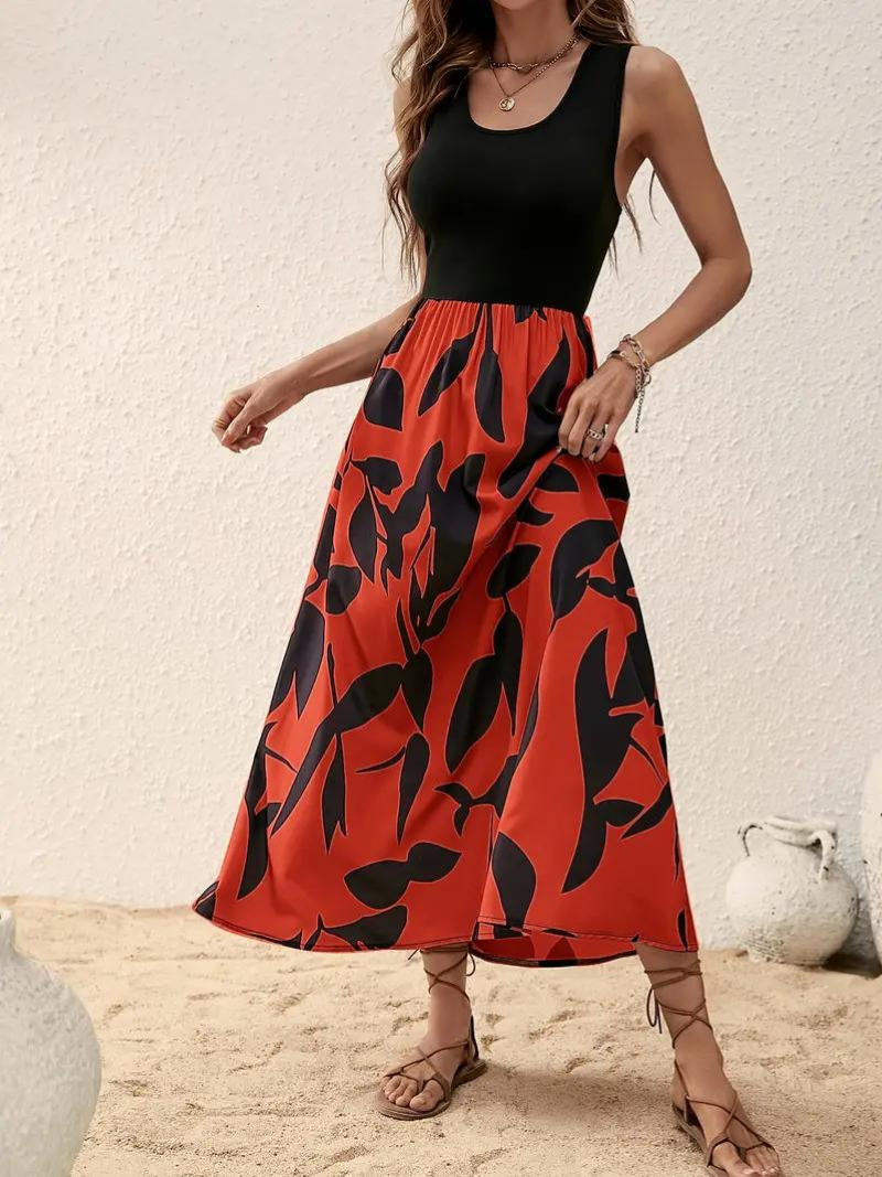 Levoire | Robe, Sans Manches, Col Rond, Robe D'Été, Robe De Soleil