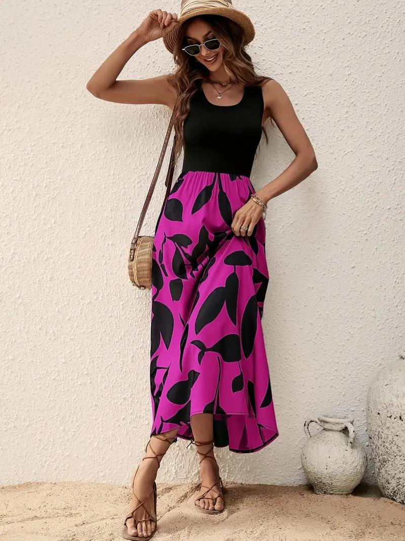 Levoire | Robe, Sans Manches, Col Rond, Robe D'Été, Robe De Soleil