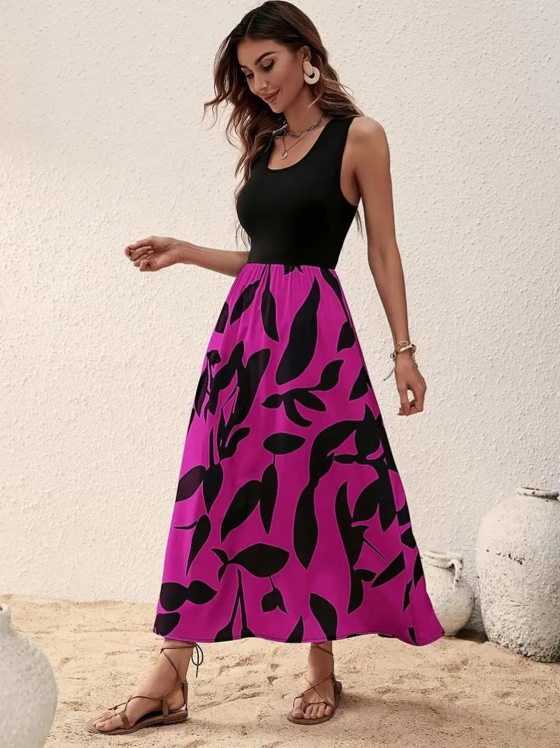 Levoire | Robe, Sans Manches, Col Rond, Robe D'Été, Robe De Soleil