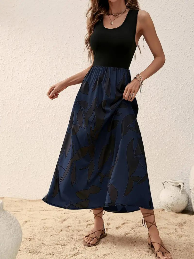 Levoire | Robe, Sans Manches, Col Rond, Robe D'Été, Robe De Soleil