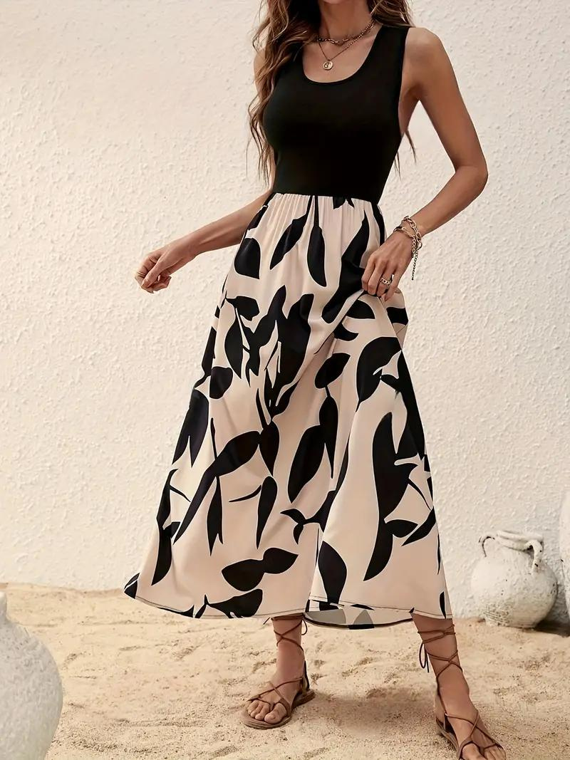 Levoire | Robe, Sans Manches, Col Rond, Robe D'Été, Robe De Soleil