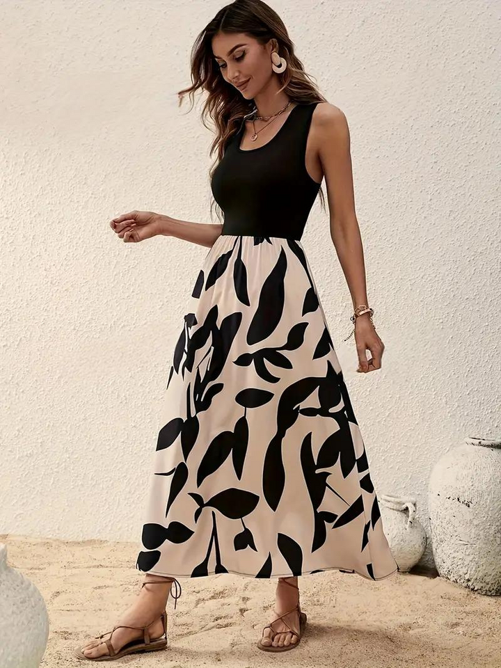 Levoire | Robe, Sans Manches, Col Rond, Robe D'Été, Robe De Soleil