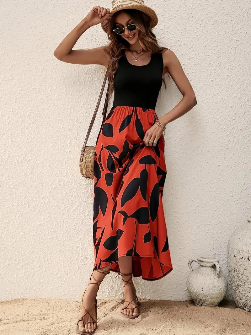 Levoire | Robe, Sans Manches, Col Rond, Robe D'Été, Robe De Soleil