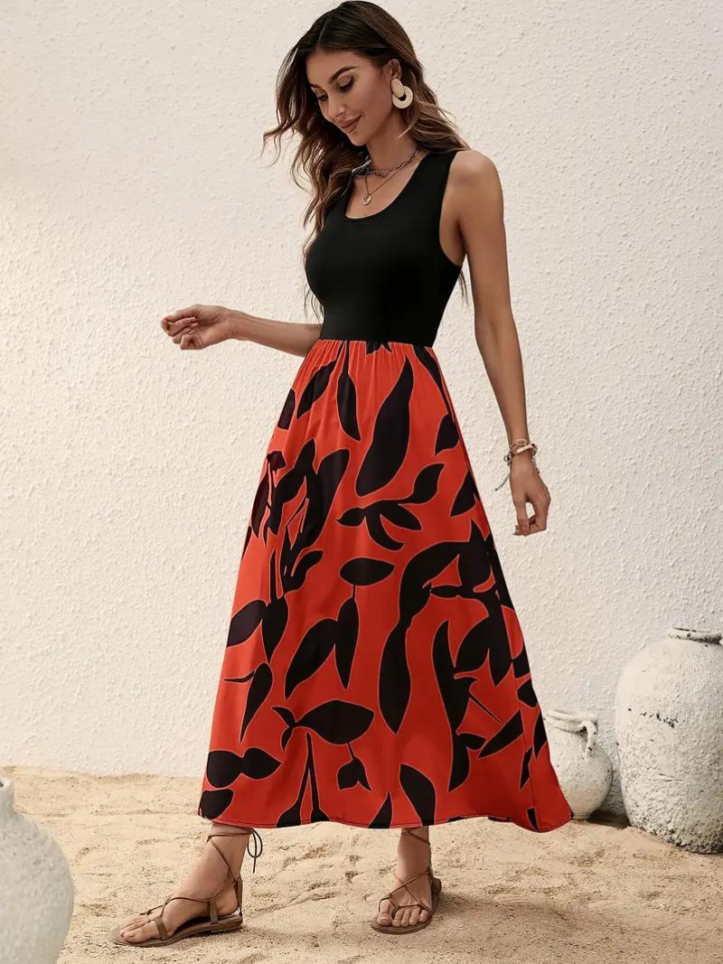 Levoire | Robe, Sans Manches, Col Rond, Robe D'Été, Robe De Soleil