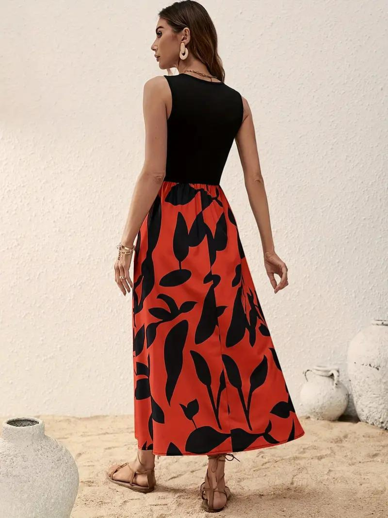 Levoire | Robe, Sans Manches, Col Rond, Robe D'Été, Robe De Soleil