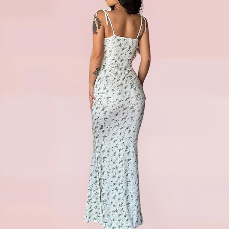 Levoire | Robe D'Été Bodycon Sans Manches À Fleurs