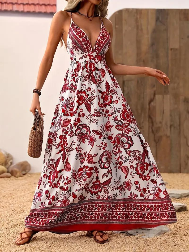 Levoire | Robe, Dos Nu, Robe D'Été Fleuri, Robe De Soleil