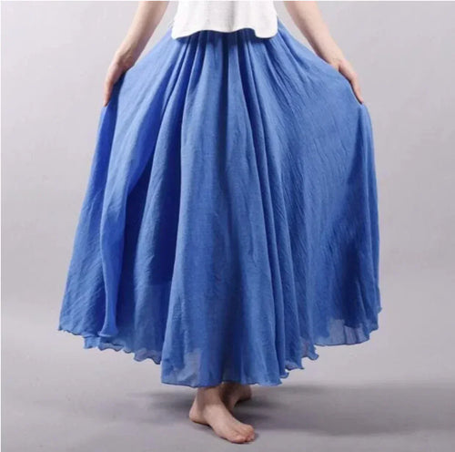 Levoire | Jupe En Coton Taille Haute Jupe Évasée Jupe Boho
