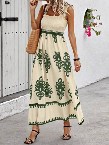 Levoire | Ruffle A-Line Boho Dress Summer Dress