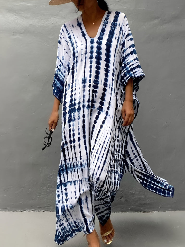 Levoire | Robe Coupe Ample Manches Courtes Robe D'Été Robe Boho