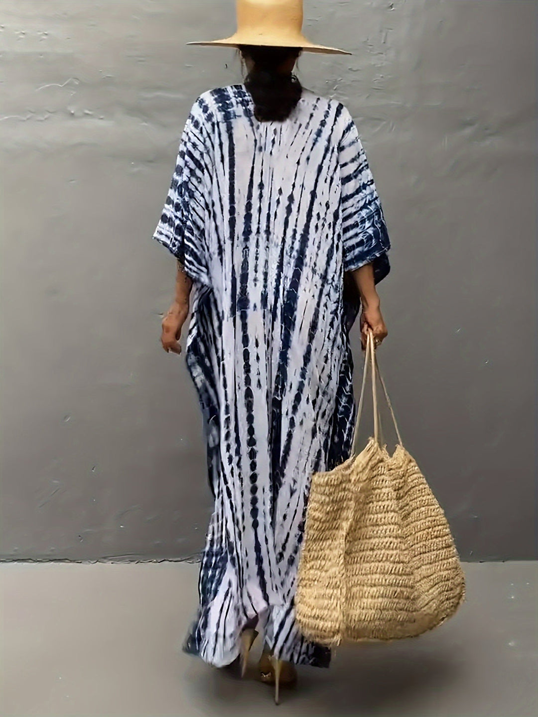 Levoire | Robe Coupe Ample Manches Courtes Robe D'Été Robe Boho