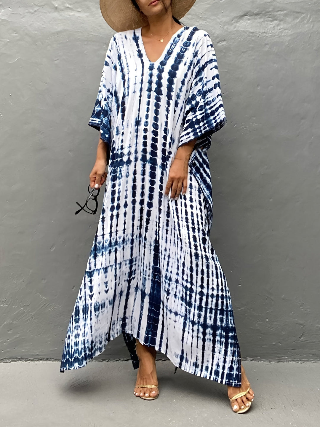 Levoire | Robe Coupe Ample Manches Courtes Robe D'Été Robe Boho