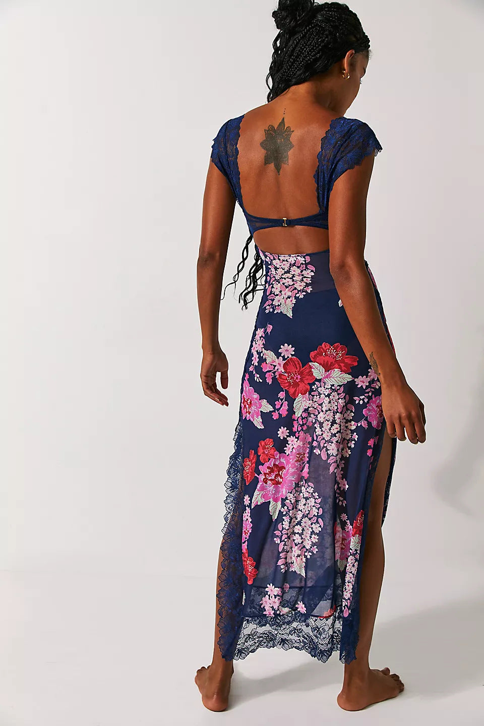 Levoire | Robe Dos Ouvert Sans Manches Robe Découpée Robe D'Été
