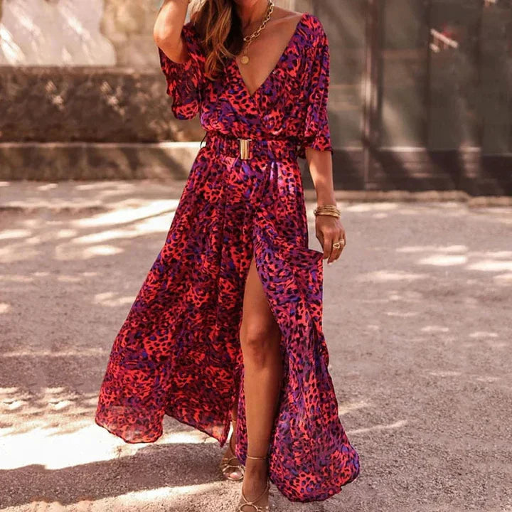 Levoire | Robe Maxi Superposée Lilas