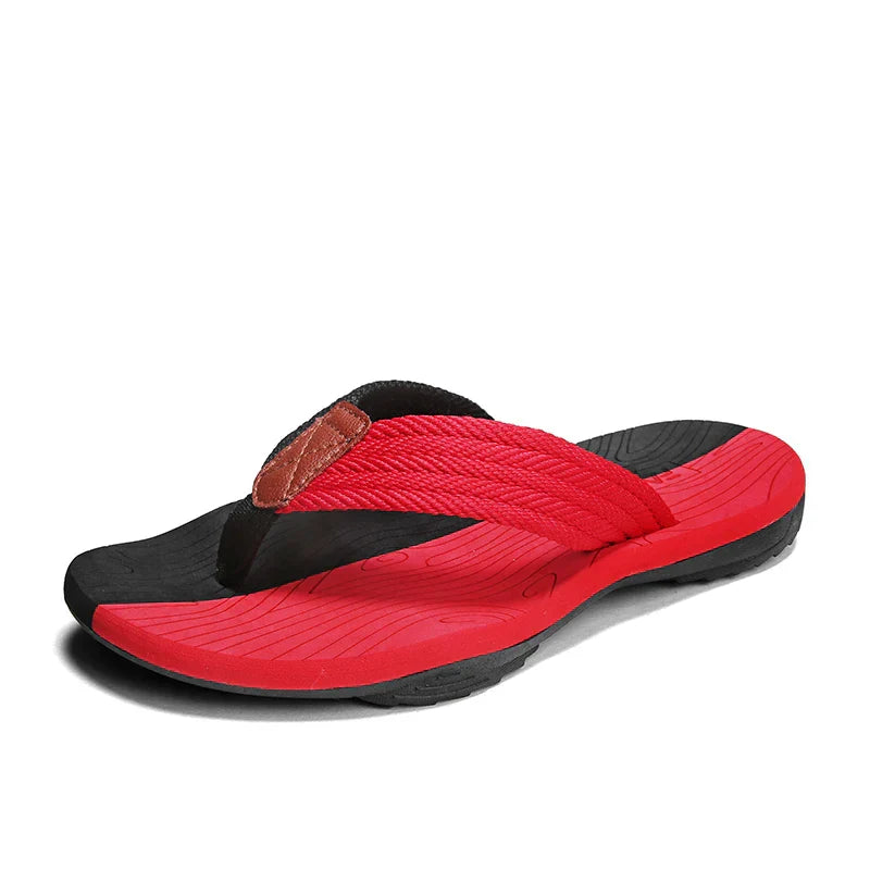 Levoire | Sandales À Orteils Confortables Noir Rouge