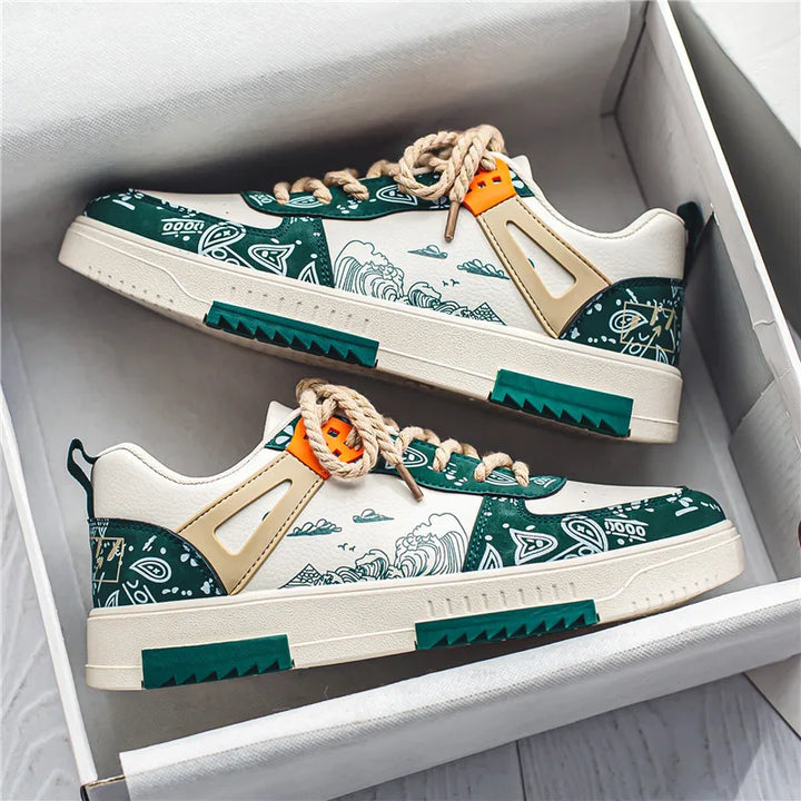 Levoire | Baskets Elegantes Pour Hommes, Ideales Pour Un Style Casual Ou Formel Vert