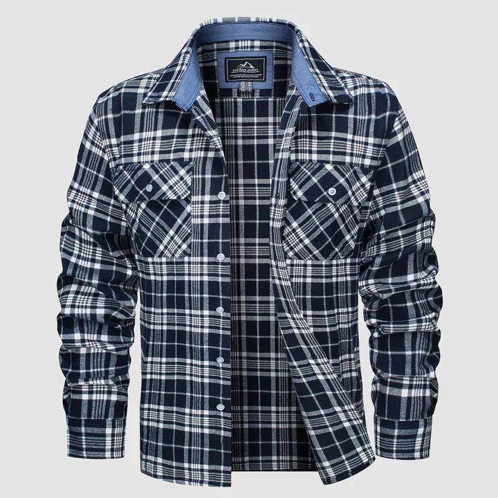 Levoire | Chemise À Carreaux À Manches Longues Avec Poches Style 6