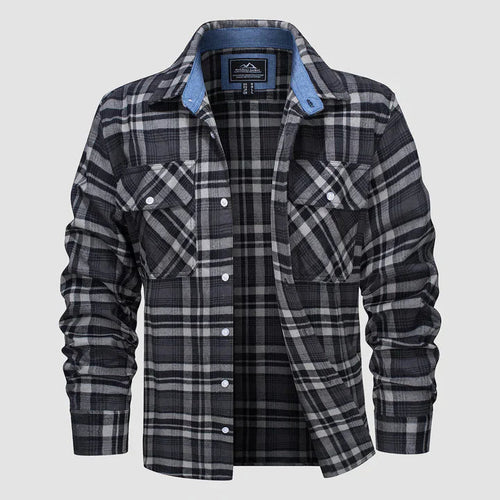 Levoire | Chemise À Carreaux À Manches Longues Avec Poches