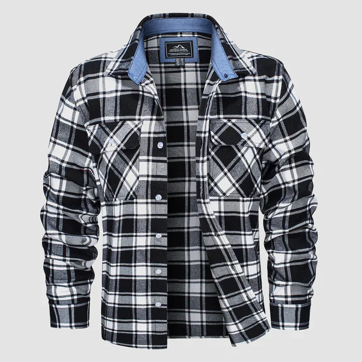 Levoire | Chemise À Carreaux À Manches Longues Avec Poches Stylé 9