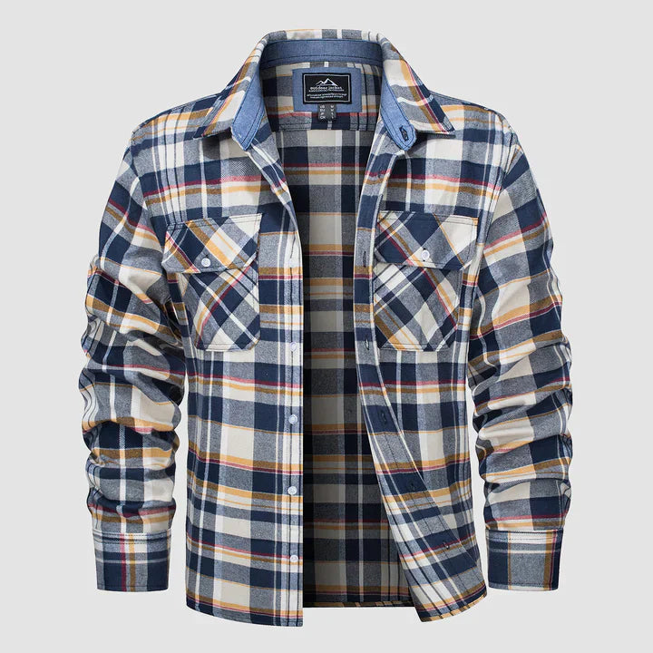 Levoire | Chemise À Carreaux À Manches Longues Avec Poches Style 3