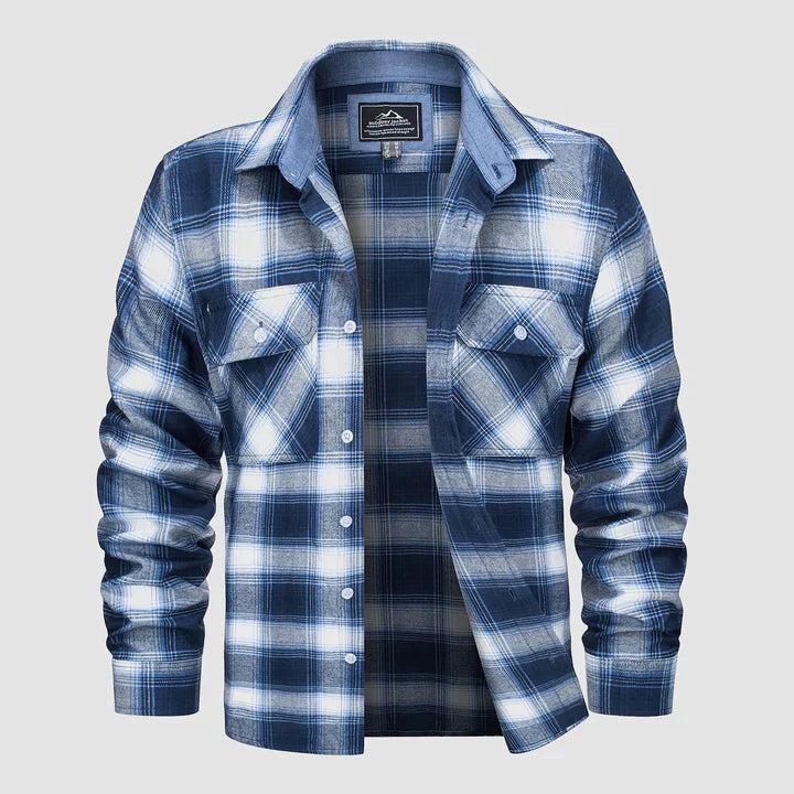 Levoire | Chemise À Carreaux À Manches Longues Avec Poches Style 4
