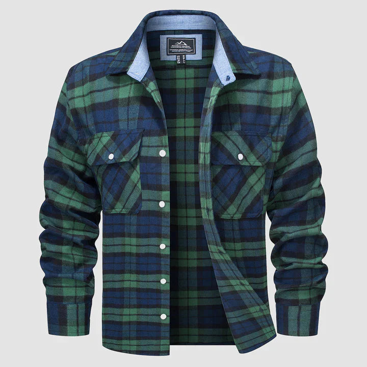 Levoire | Chemise À Carreaux À Manches Longues Avec Poches Style 7