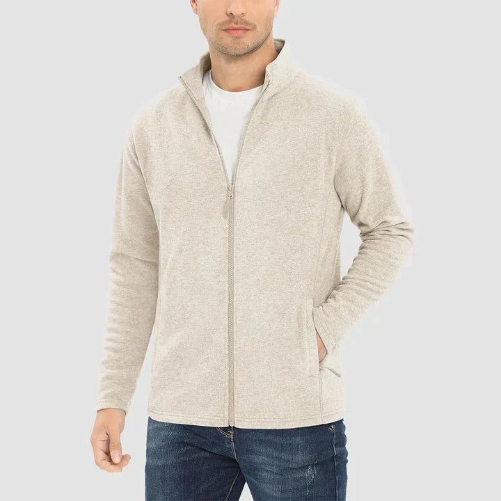 Levoire | Veste En Polaire Pour Hommes Confortable Et Chaud Design Beige