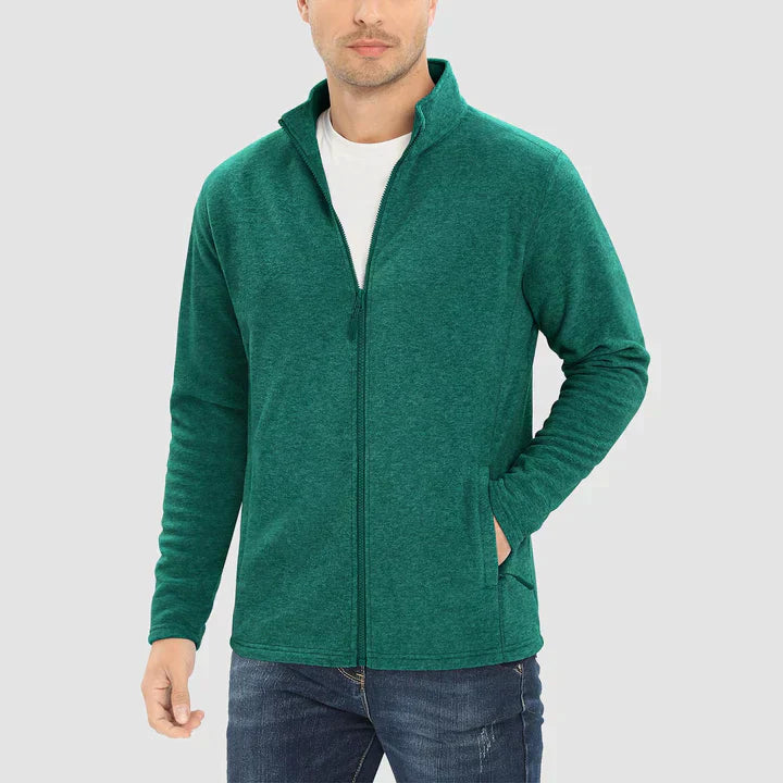 Levoire | Veste En Polaire Pour Hommes Confortable Et Chaud Design Vert foncé