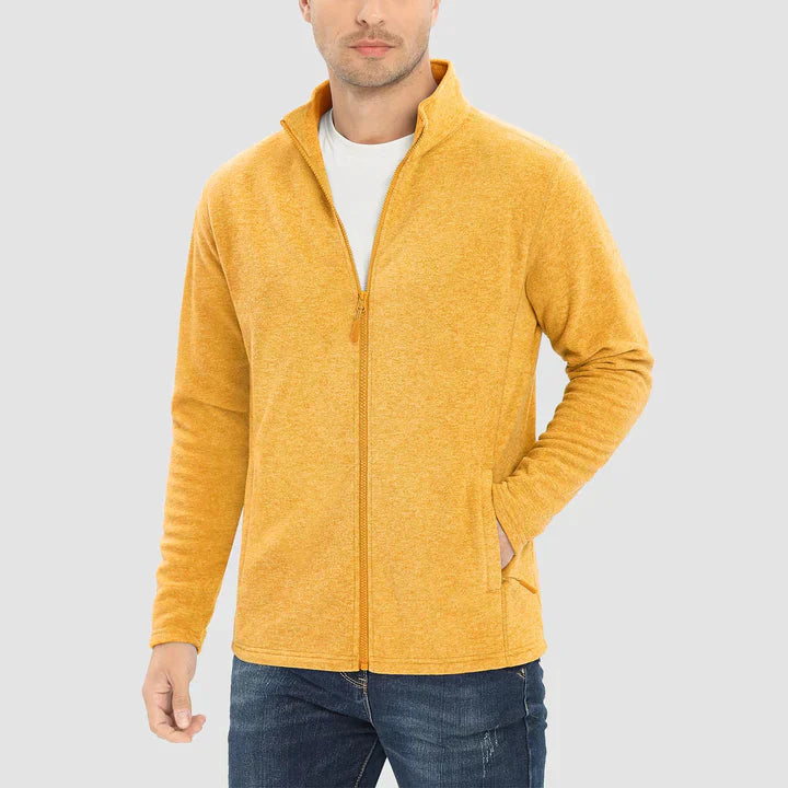 Levoire | Veste En Polaire Pour Hommes Confortable Et Chaud Design Jaune