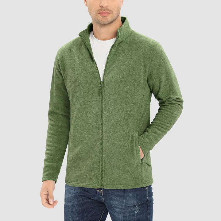 Levoire | Veste En Polaire Pour Hommes Confortable Et Chaud Design Vert olive