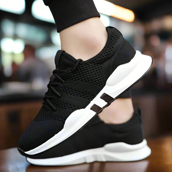Levoire | Chaussures De Travail Sportives Ergonomiques Antidérapantes Pour Hommes Avec Soutien Plantaire Noir & Blanc