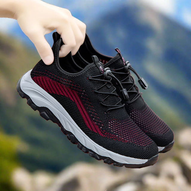 Levoire | Chaussures De Randonnée Pour Femmes Avec Semelle Intérieure Amortissante Noir