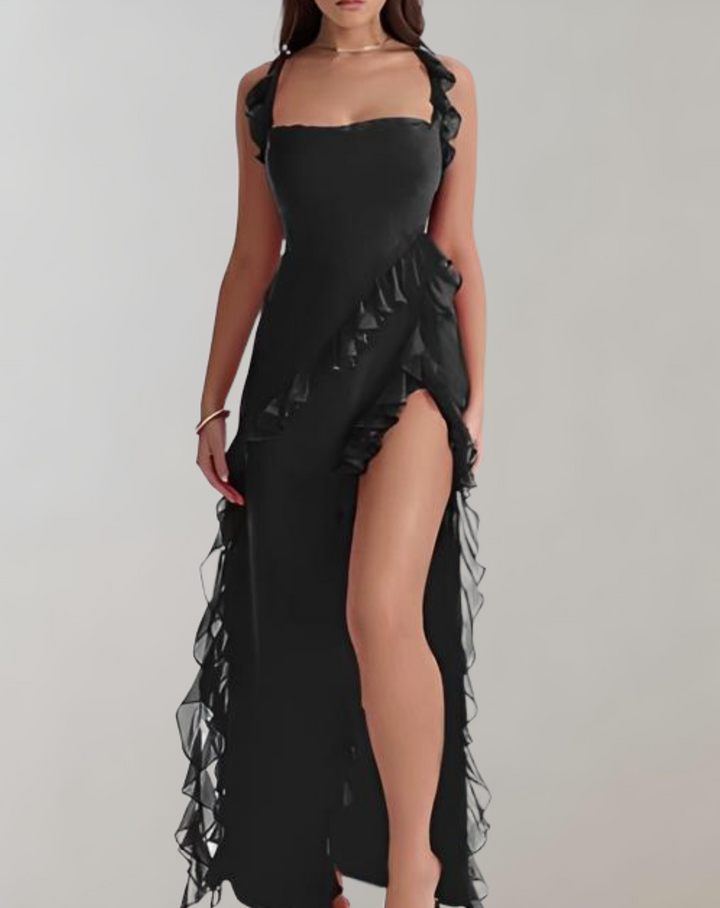 Levoire | Robe D'Été Longue Pour Femmes Légère Et Élégante Noir