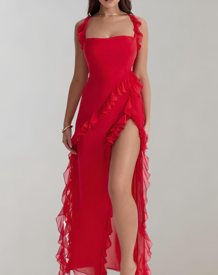Levoire | Robe D'Été Longue Pour Femmes Légère Et Élégante Rot