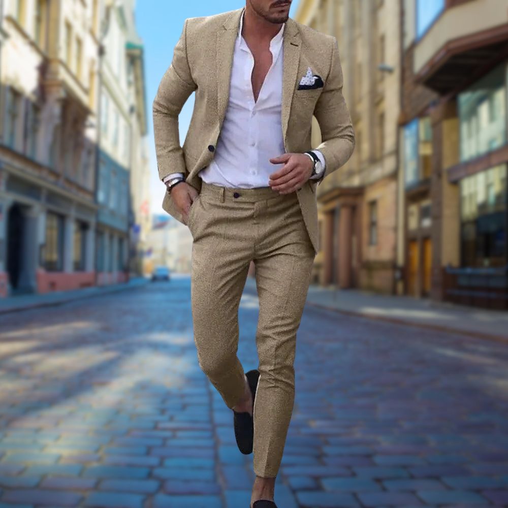 Levoire | Blazer élégant à coupe slim Khaki