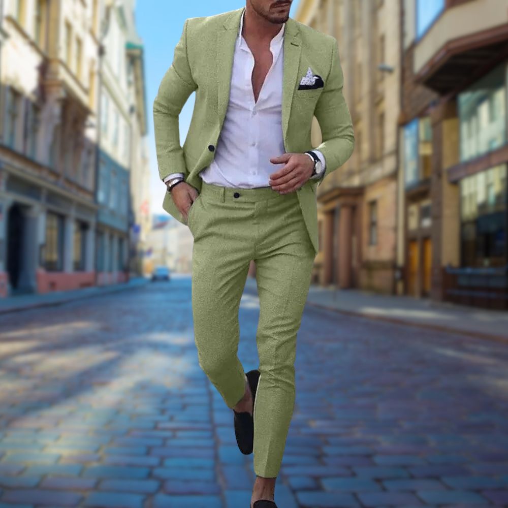 Levoire | Blazer élégant à coupe slim Vert clair