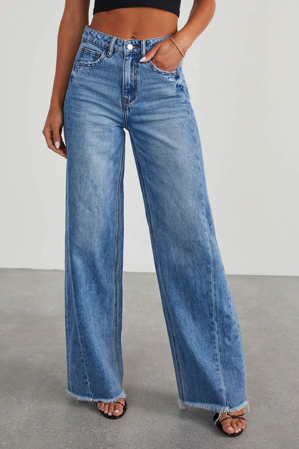 Levoire | Jean Taille Moyenne Avec Bords Bruts