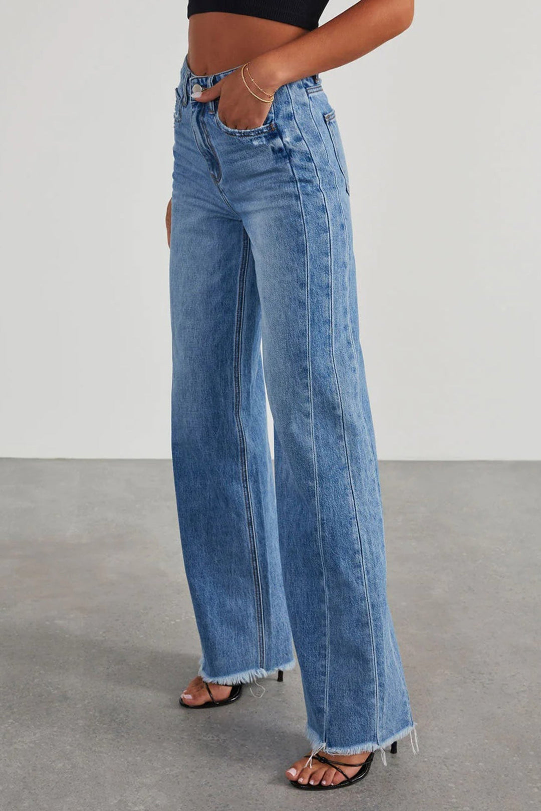 Levoire | Jean Taille Moyenne Avec Bords Bruts