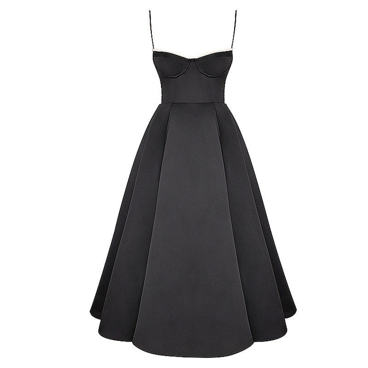 Levoire | Robe Cocktail Élégante Sans Manches En Tulle Avec Corset