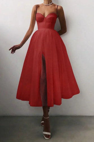 Levoire | Robe de bal de fin d'année à bretelles spaghetti et ligne droite