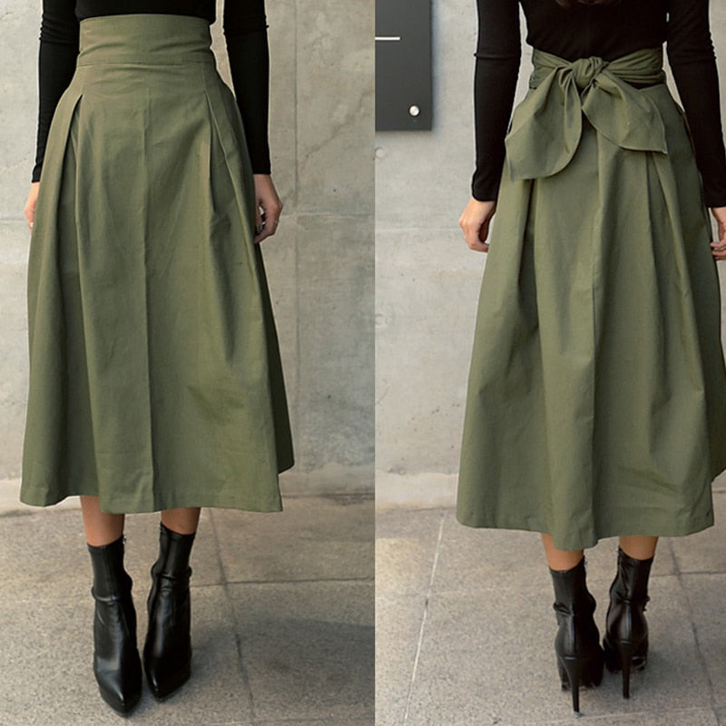 Levoire | Jupe À Taille Haute, Jupe Évasée, Jupes Longues