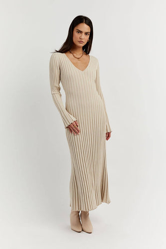 Levoire | Robe En Maille Avec Décolleté En V