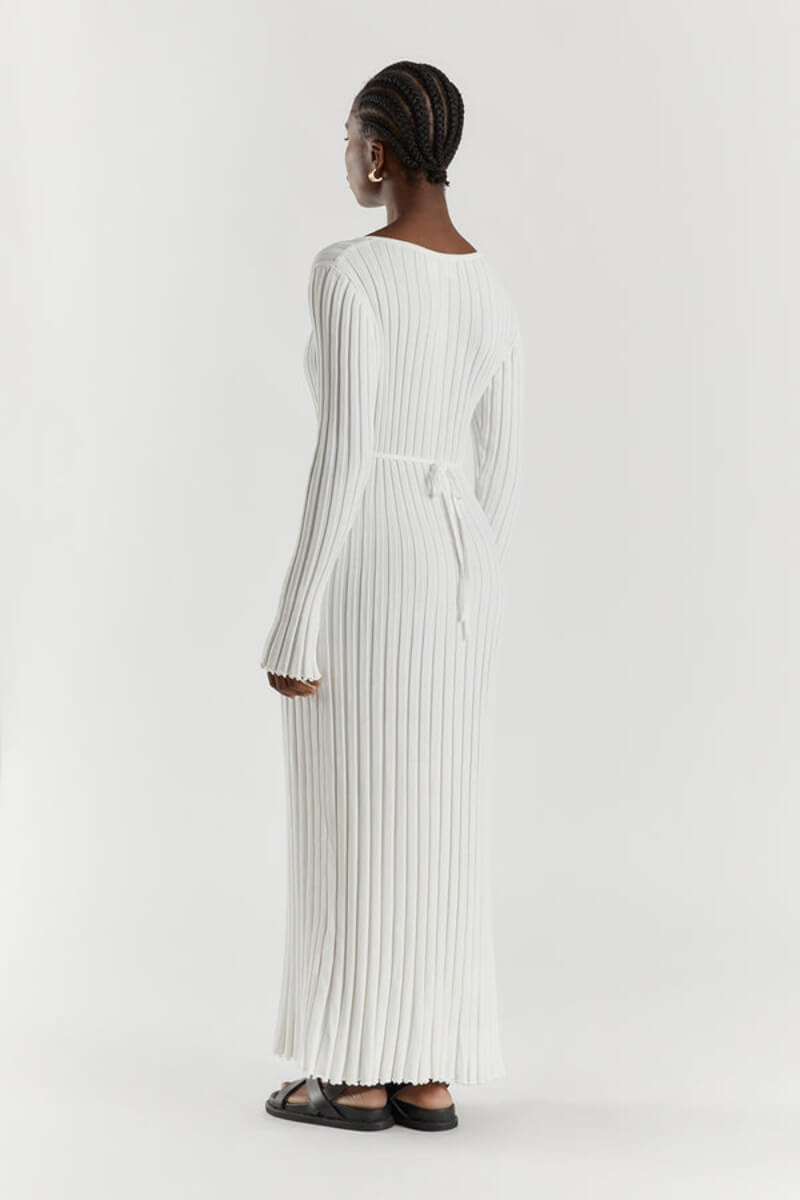 Levoire | Robe En Maille Avec Décolleté En V