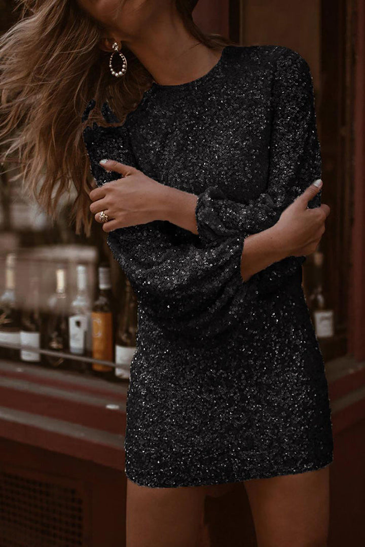 Levoire | Robe Mini Paillettes Brillante Et Élégante Pour Occasions Festives