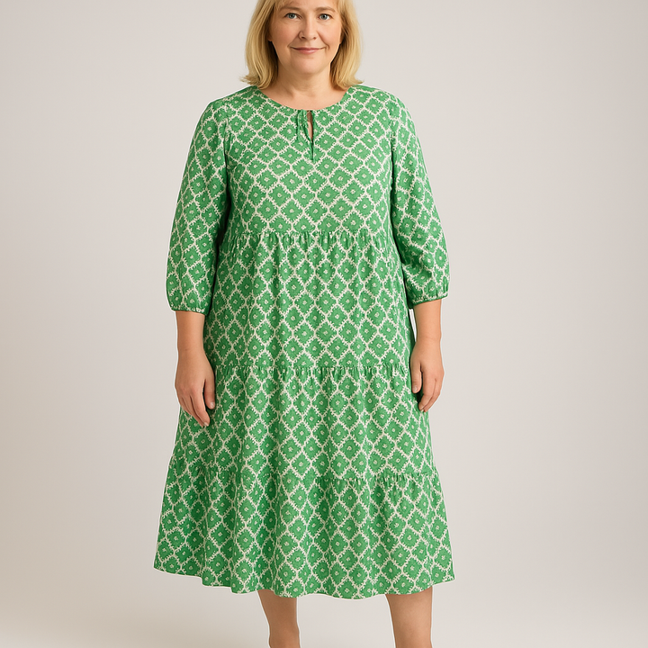 Levoire | Robe D'Été Longue Verte Pour Femmes Grande Taille Vert