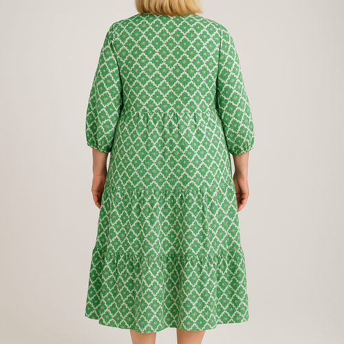 Levoire | Robe D'Été Longue Verte Pour Femmes Grande Taille
