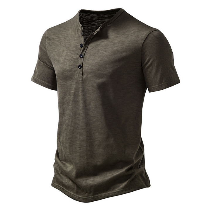 Levoire | Chemise Decontractee Intemporelle Hommes Vert olive