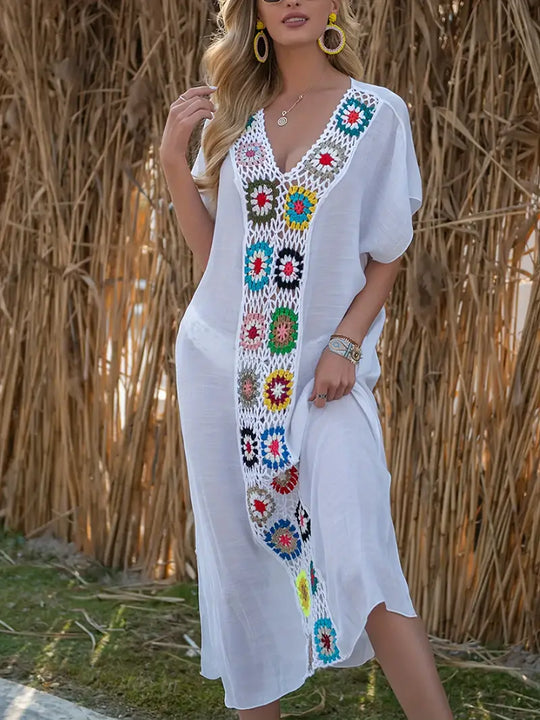 Levoire | Robe En Crochet À Motifs WIt Une taille