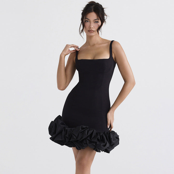 Levoire | Robe Élégante Sans Manches Avec Volants Robe De Fête